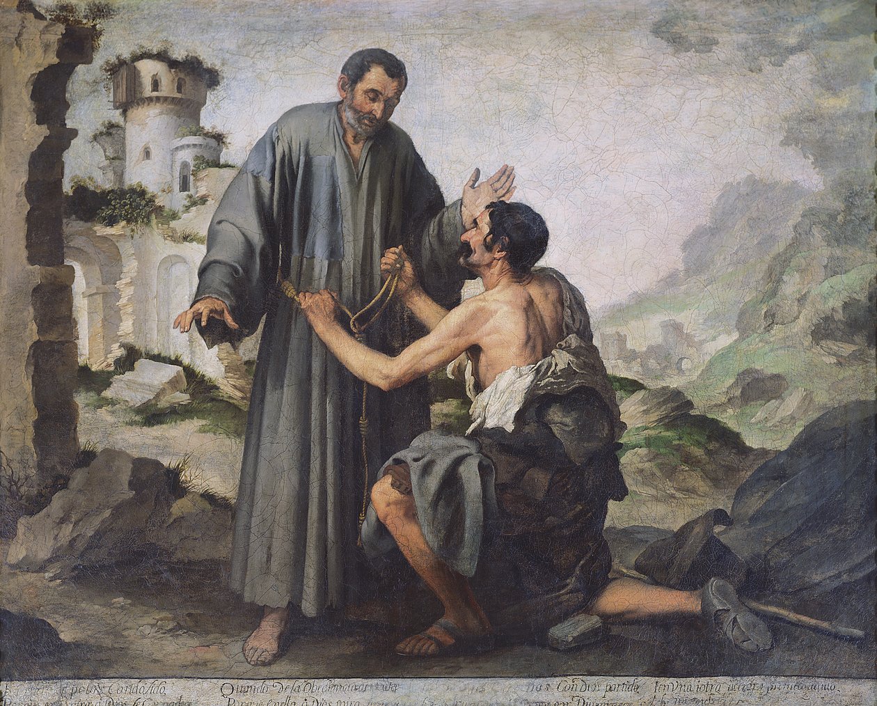 Fray Ginepero e il povero uomo da Bartolomé Esteban Murillo