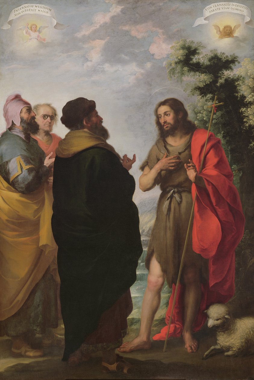San Giovanni Battista con gli scribi e i farisei, c.1655 da Bartolomé Esteban Murillo