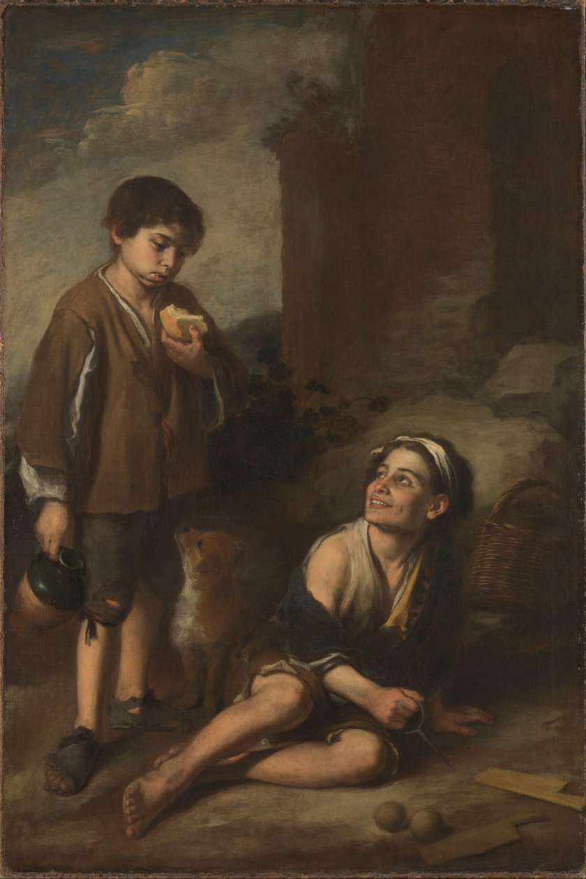 Due ragazzi contadini da Bartolomé Esteban Murillo