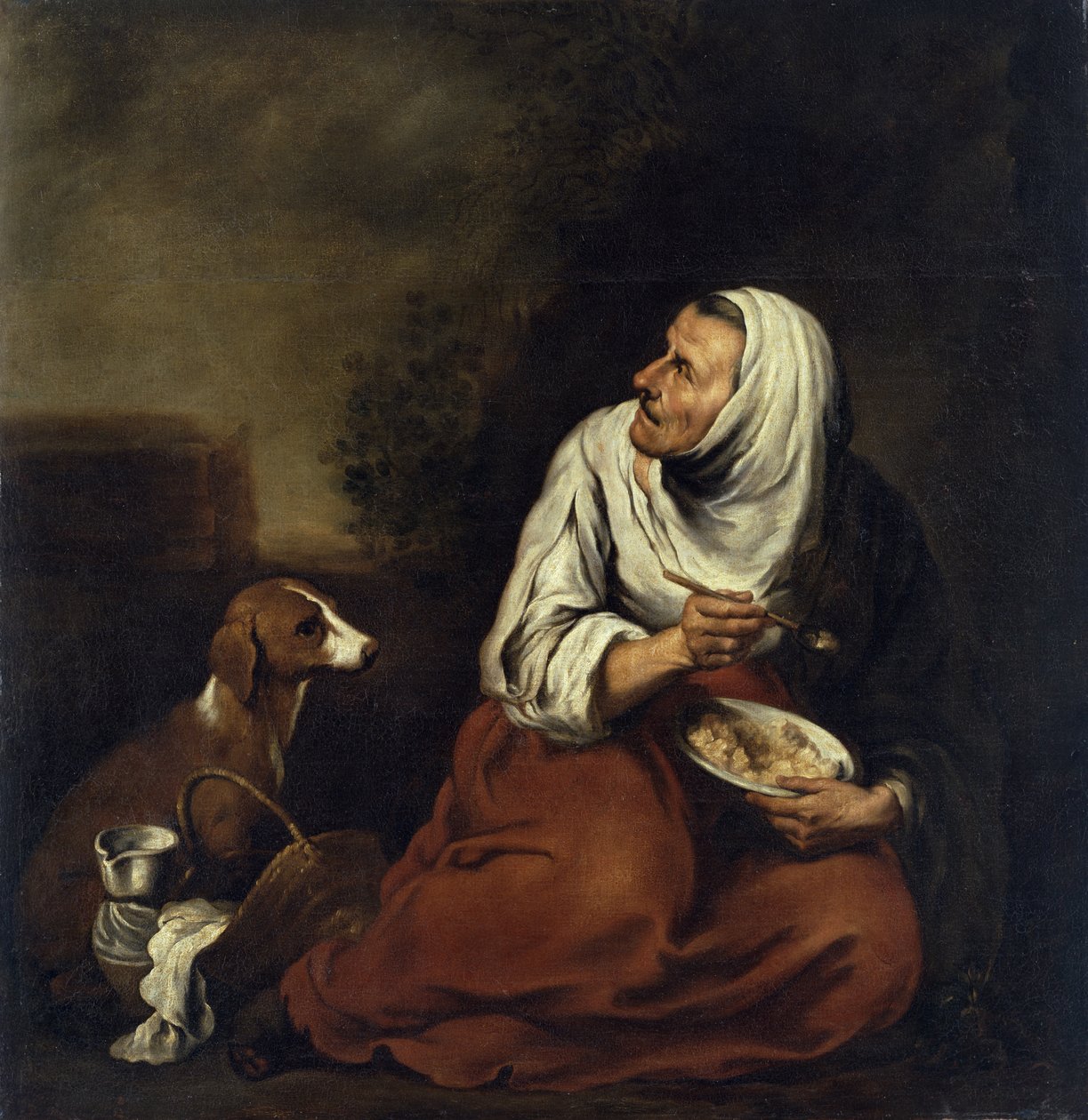 Vecchia con cane da Bartolomé Esteban Murillo