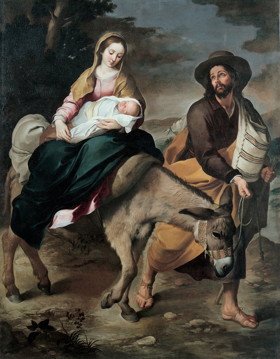 La fuga in Egitto da Bartolomé Esteban Murillo