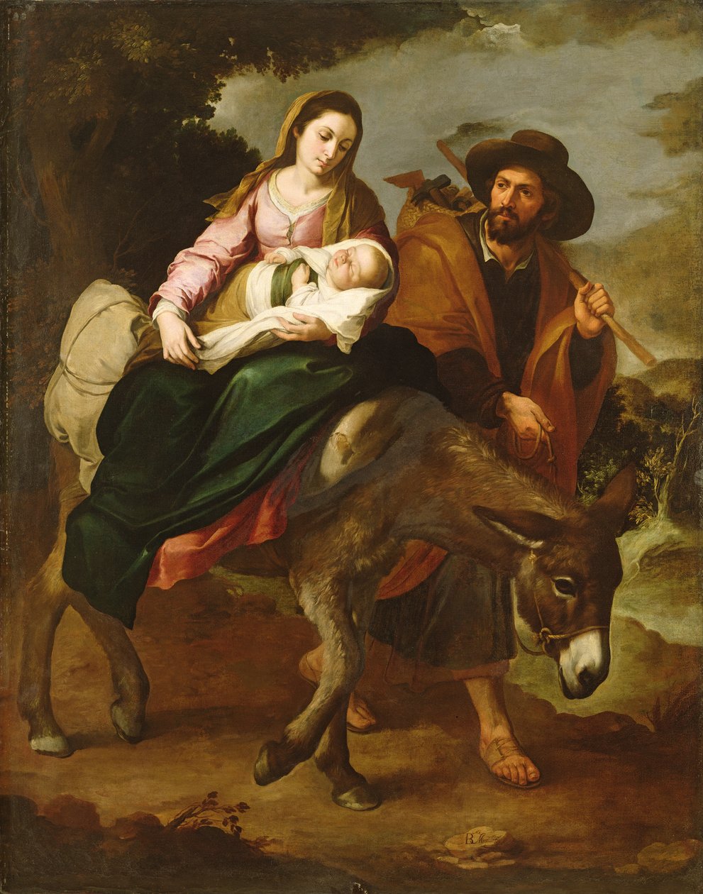 La Fuga in Egitto da Bartolomé Esteban Murillo
