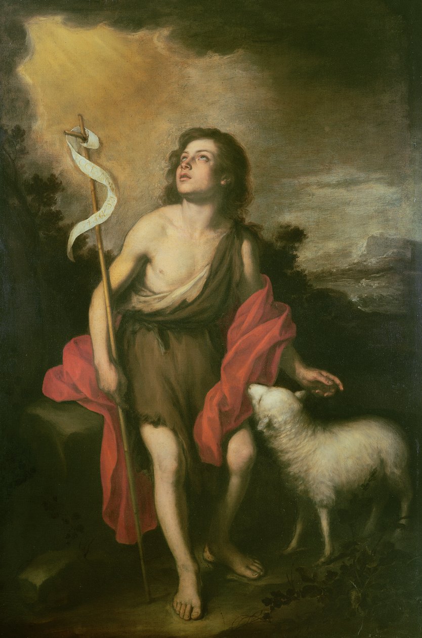 San Giovanni con un agnello da Bartolomé Esteban Murillo