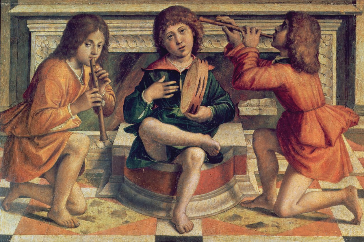 Tre angeli musicisti da Bartolomeo Montagna
