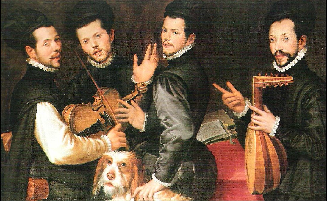 Ritratto dei quattro fratelli Monaldini da Bartolomeo Passarotti