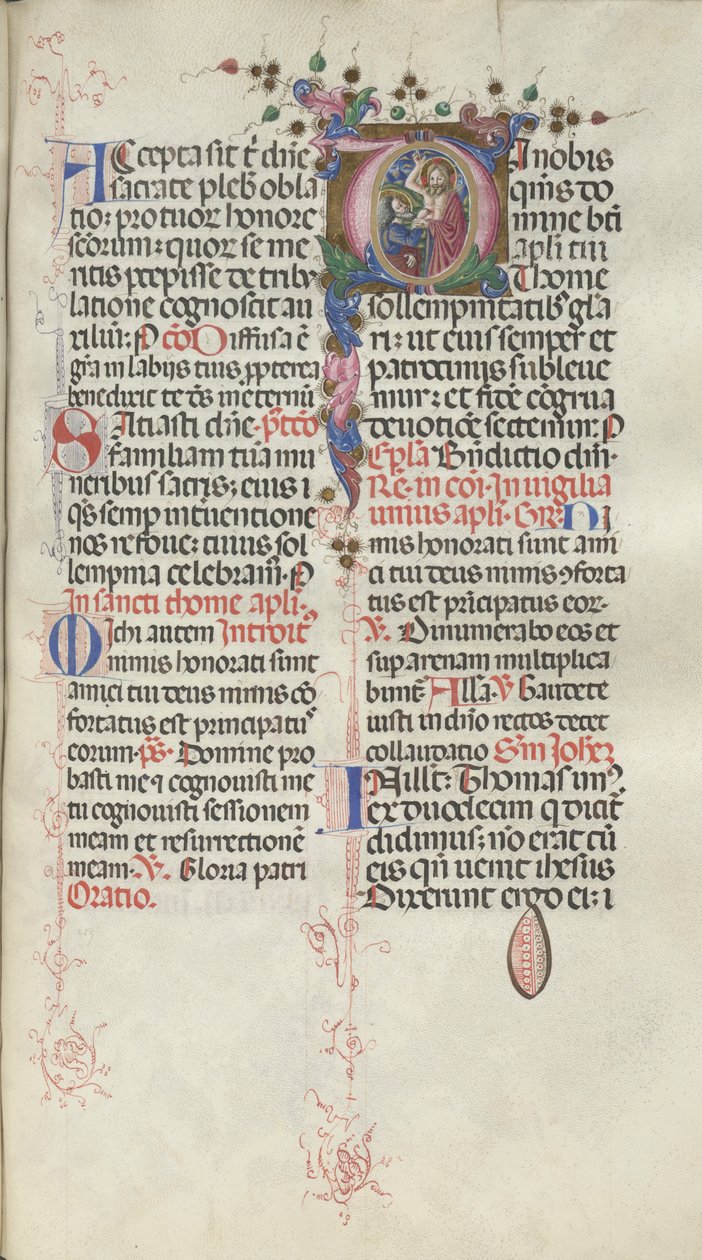 Messale: Fol. 262: San Tommaso, 1469 da Bartolomeo Caporali