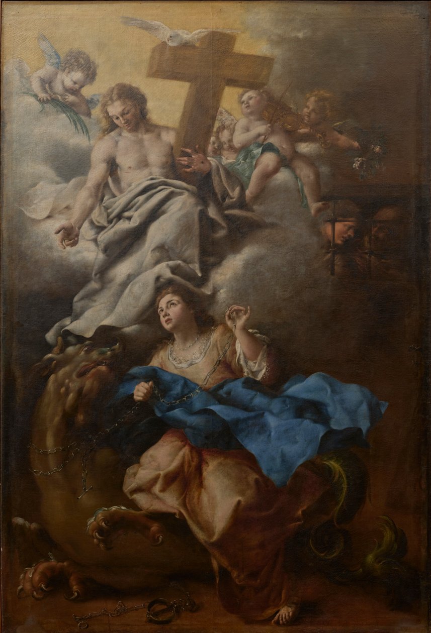Italian: Visione di santa Margherita da Bartolomeo Guidobono