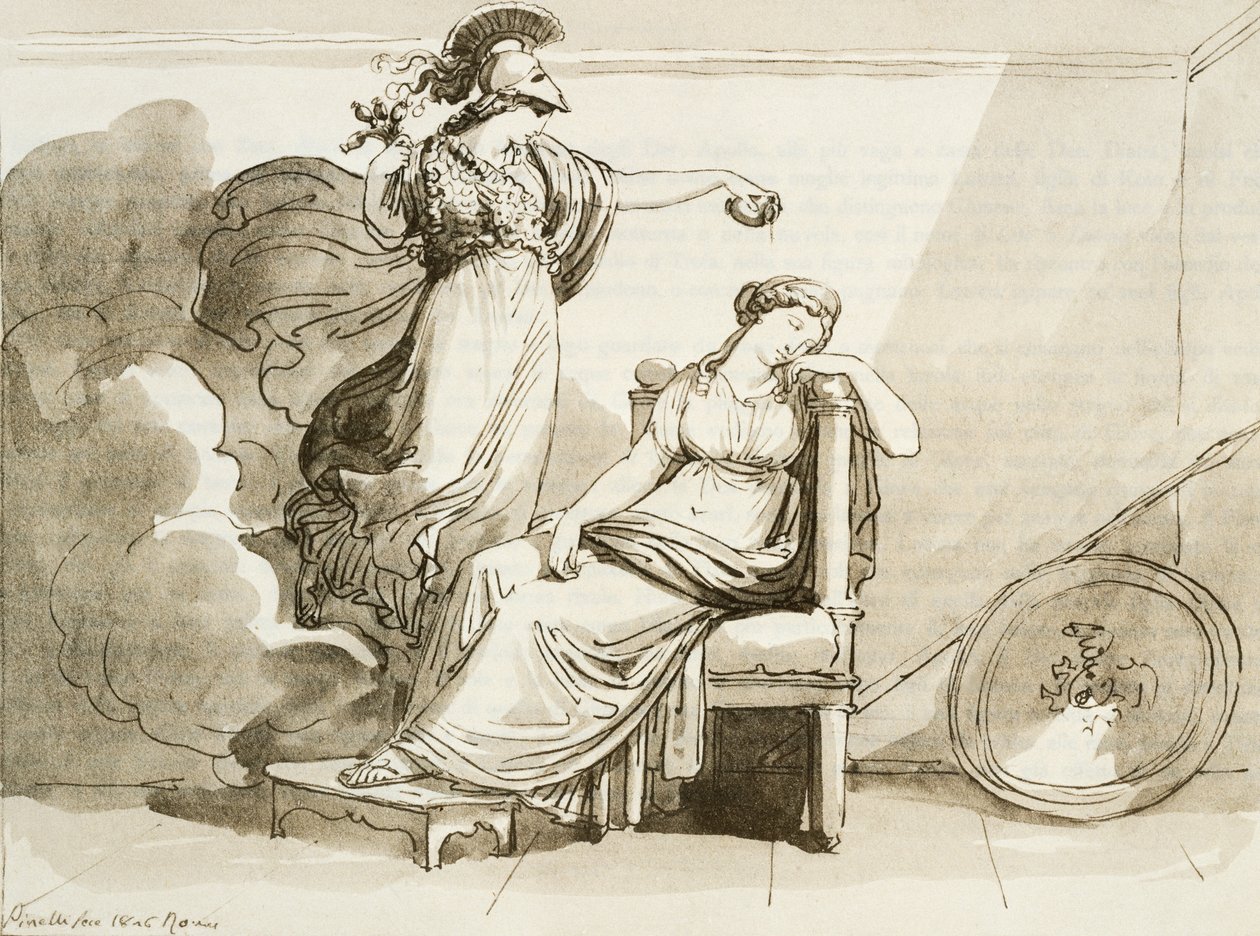 Penelope abbellita da Minerva da Bartolomeo Pinelli