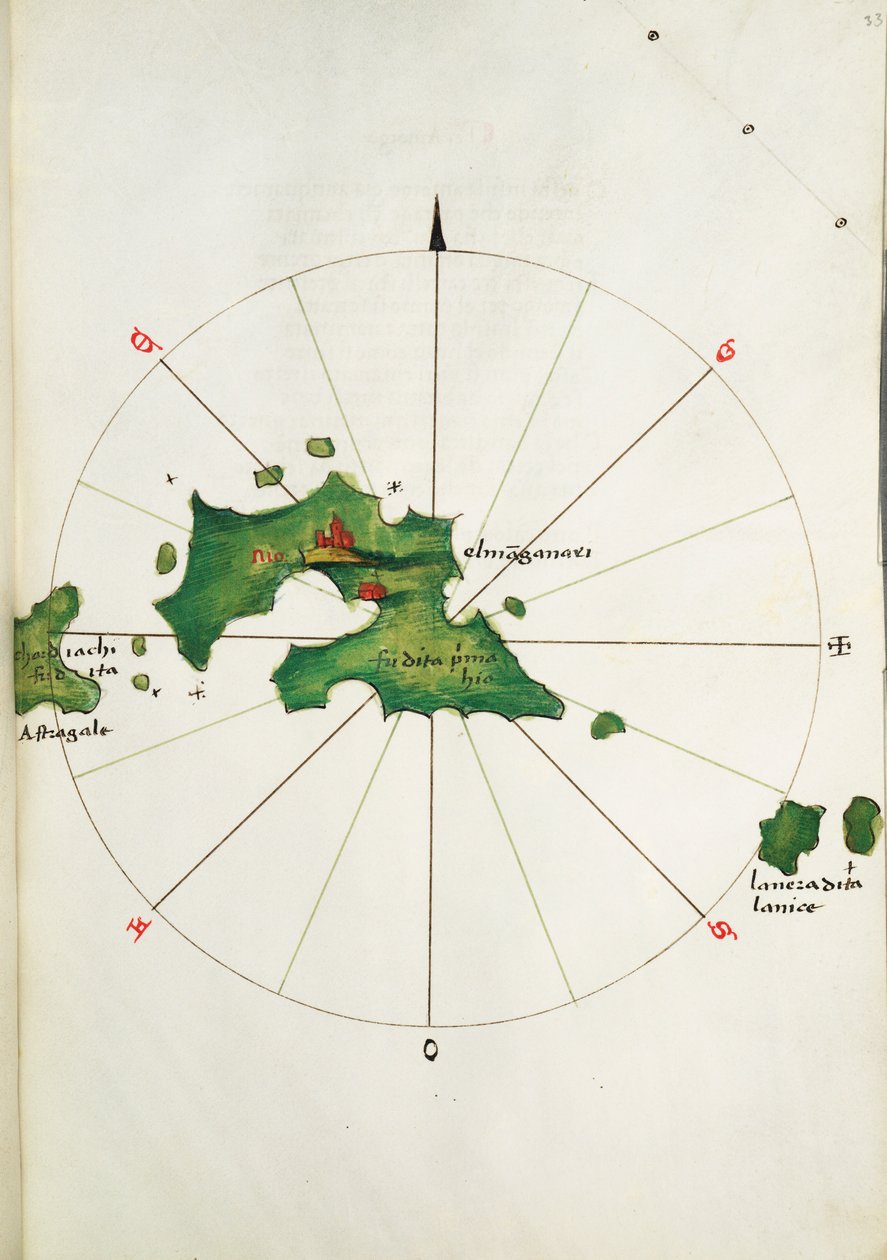 Mappa di Los, c.1480 da Bartolomeo da li Sonetti