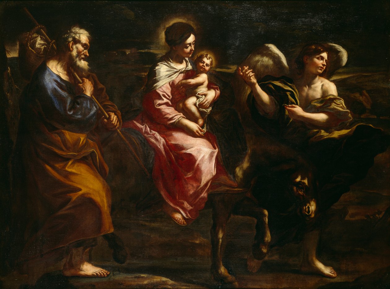 La fuga in Egitto da Bartolommeo Biscaino