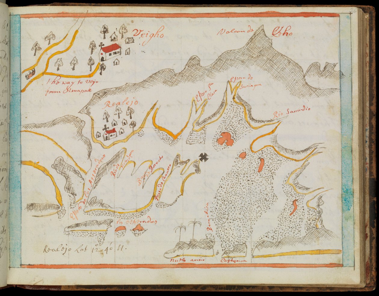 Mappa di El Viejo da Basil Ringrose