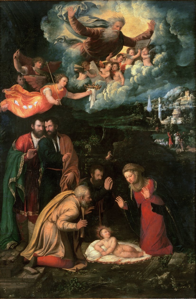 Natività con Dio Padre da Battista Dossi