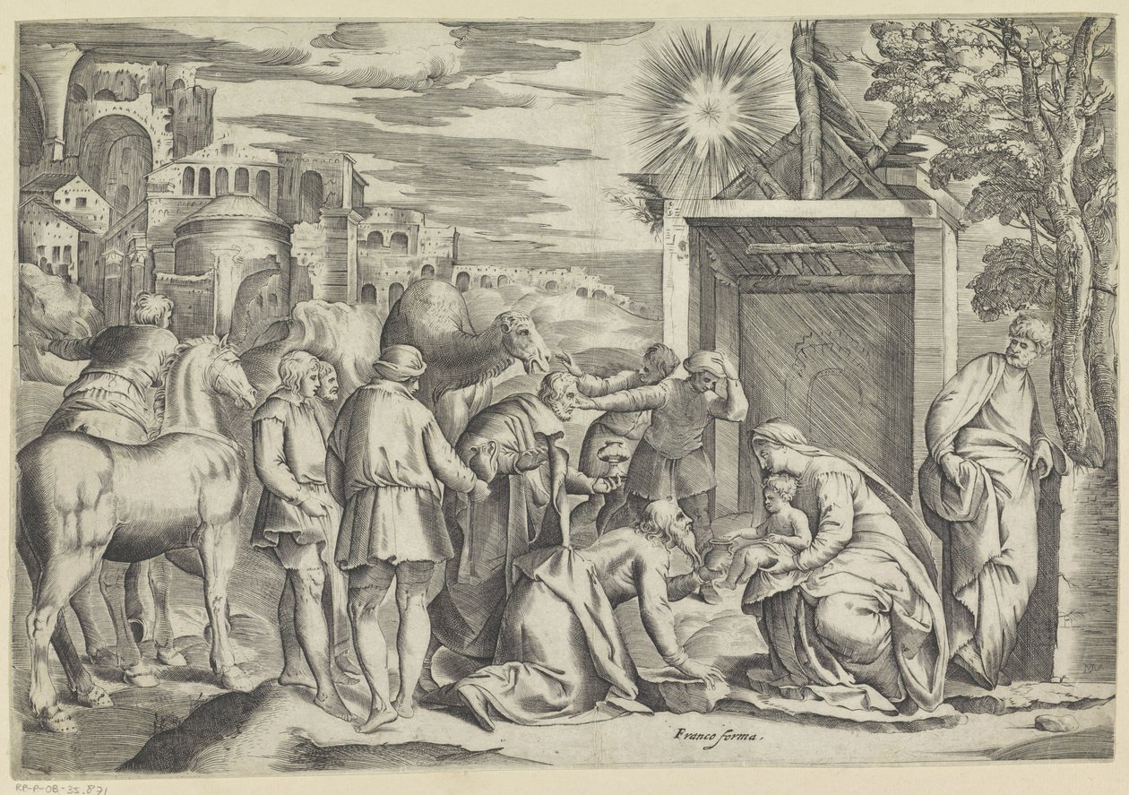 Adorazione dei Magi da Battista Franco