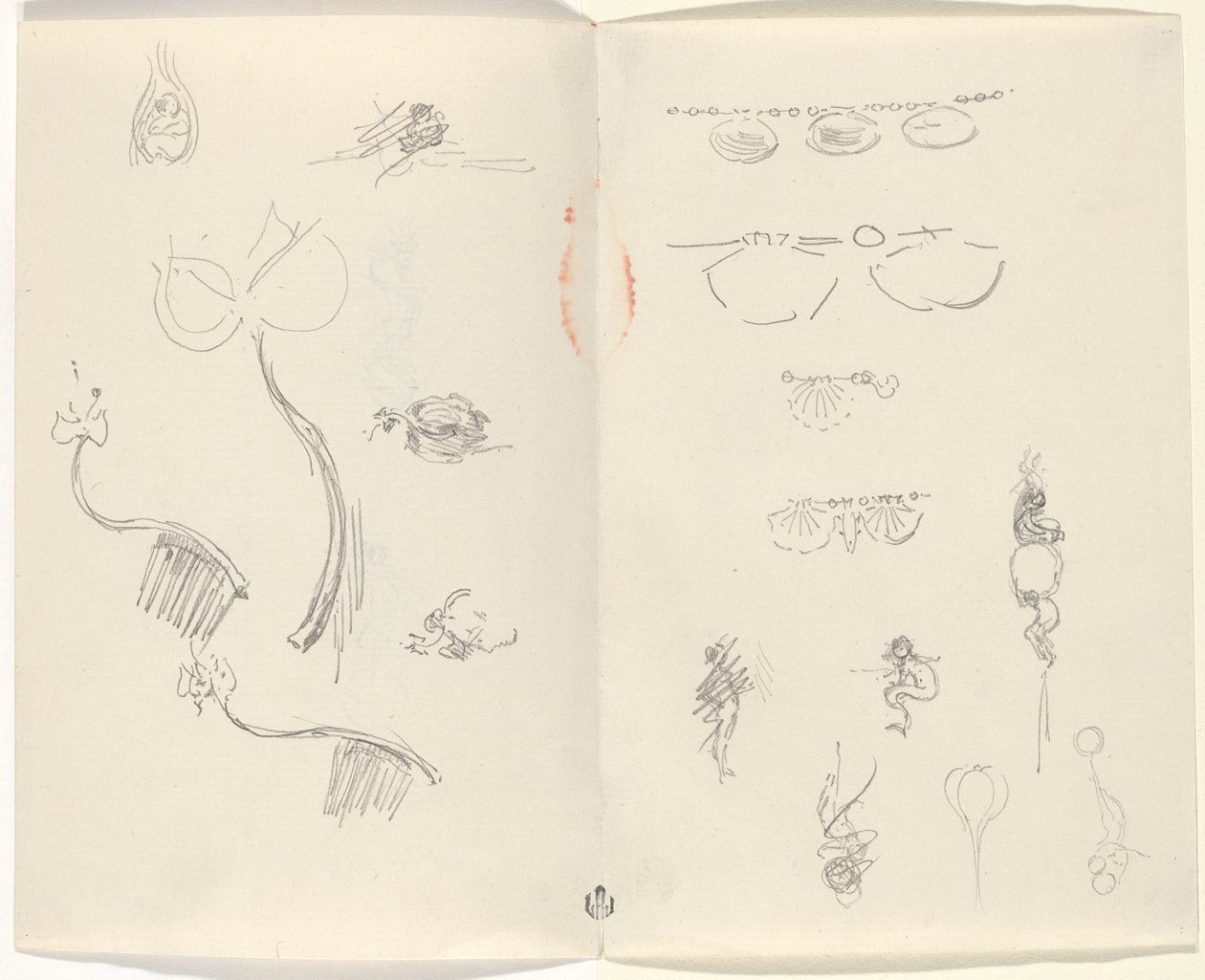 Studi per Disegni di Gioielli [verso] da Beatrice Godwin Whistler