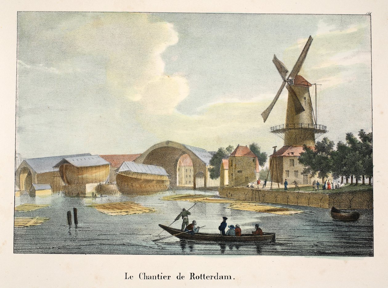 Le Chantier de Rotterdam, c.1895 da Belgian School