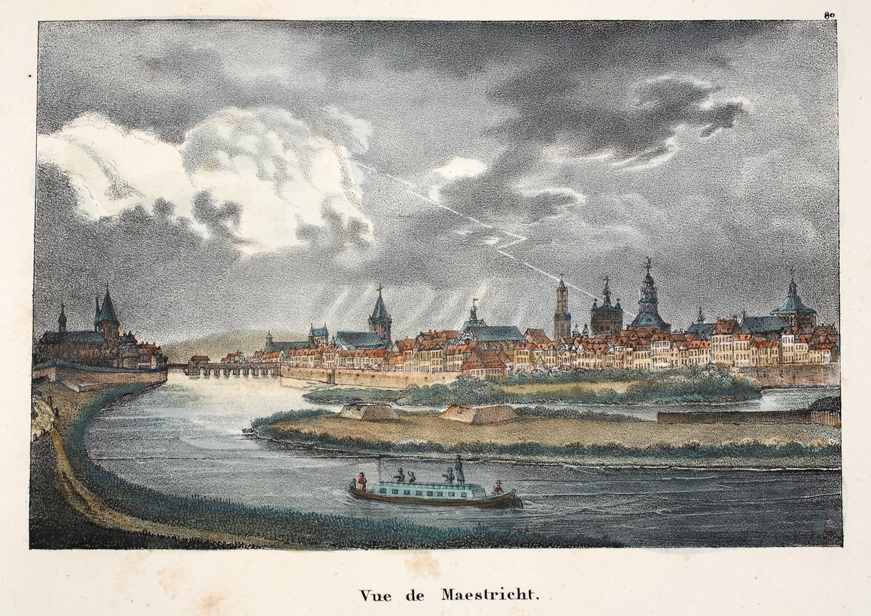 Vista di Maastricht da Belgian School