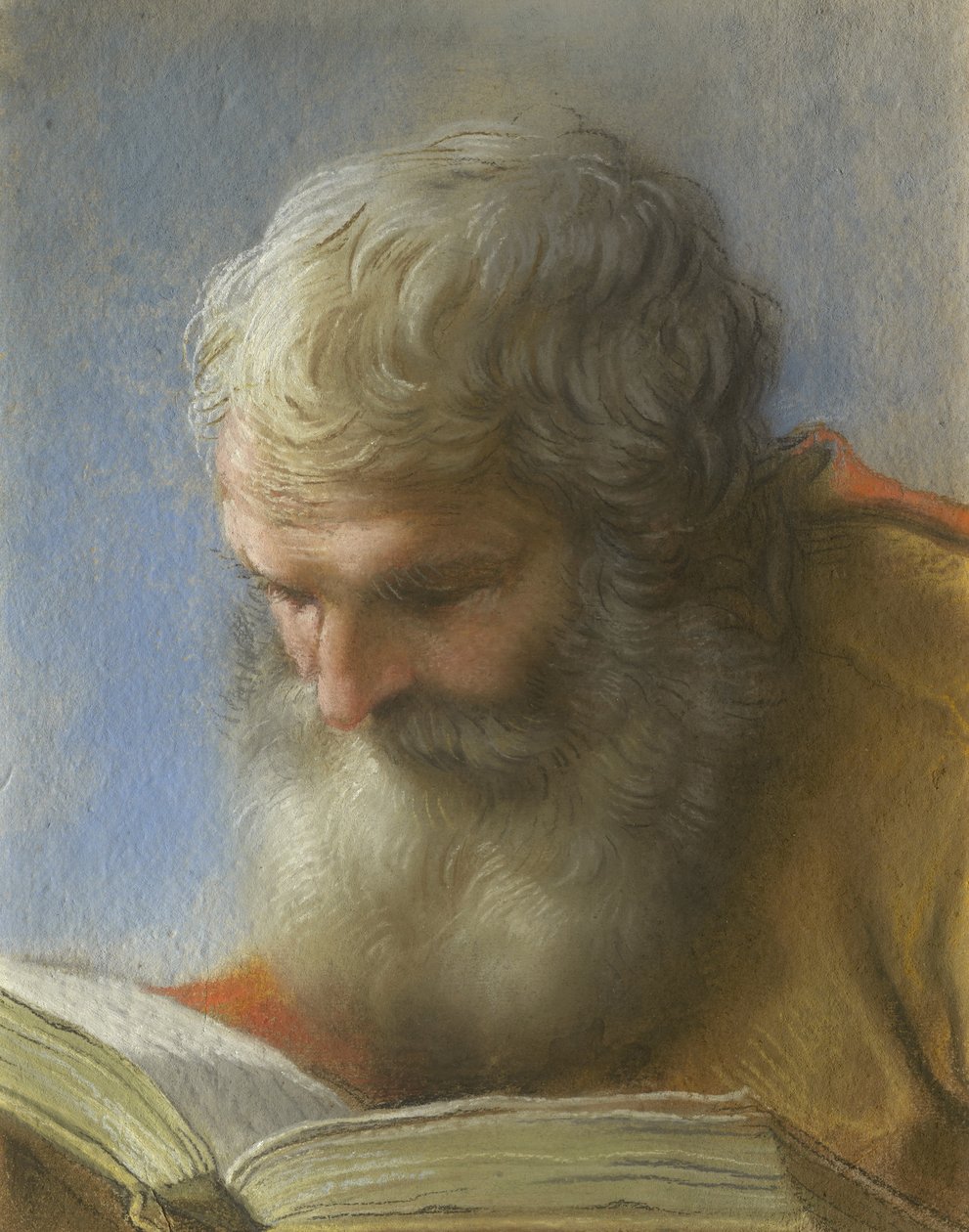 Testa di un apostolo che legge, 1712 da Benedetto Luti