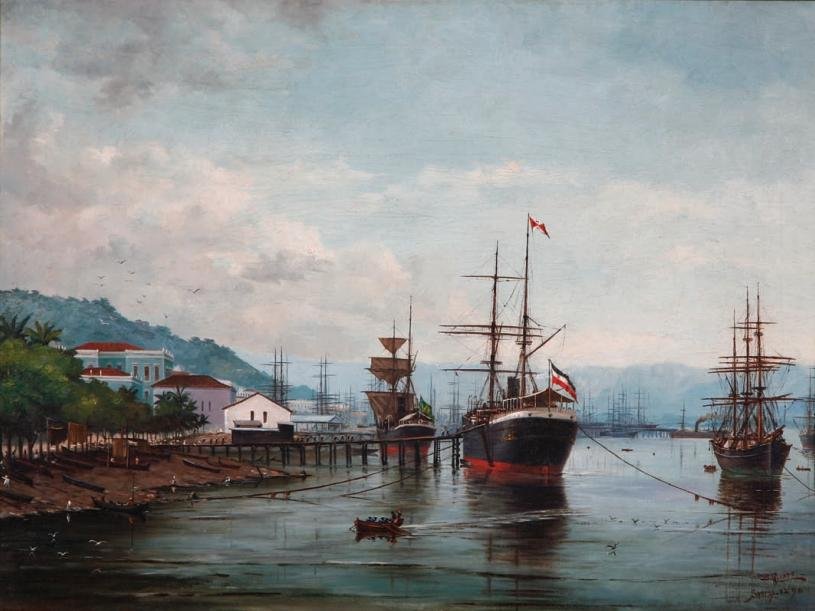 Porto di Santos da Benedito Calixto