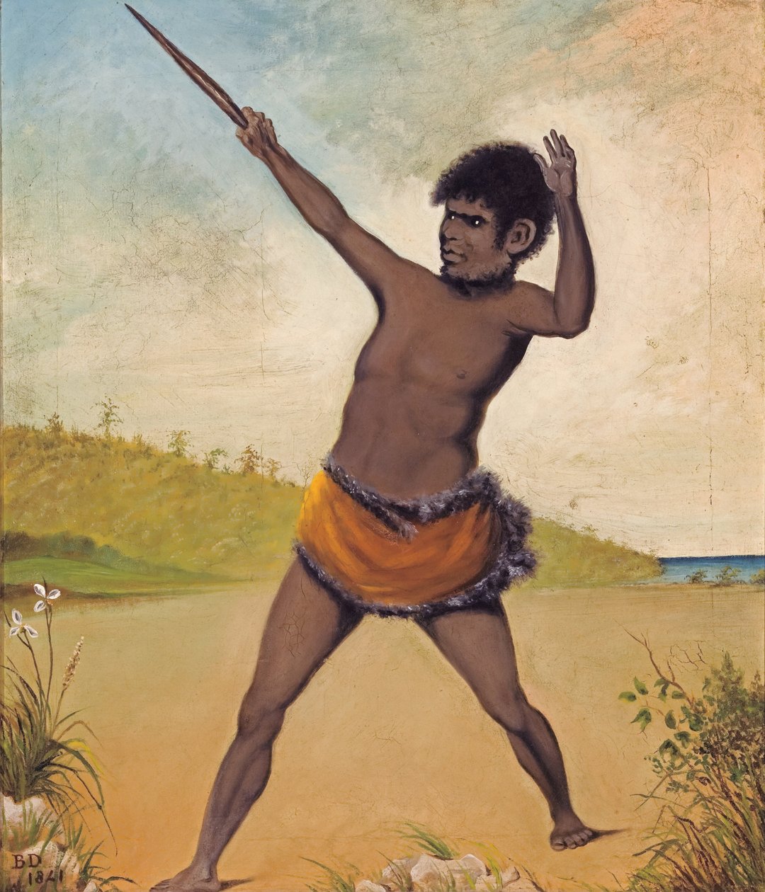Jack, un Aborigeno Tasmaniano, con una Clava da Benjamin Duterrau