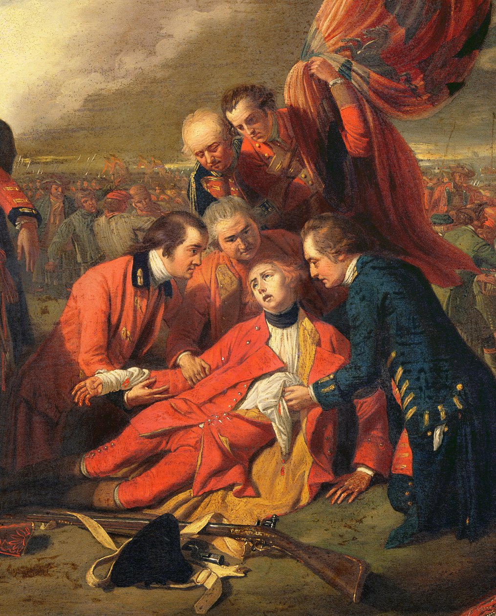 La Morte del Generale Wolfe (dettaglio) da Benjamin West