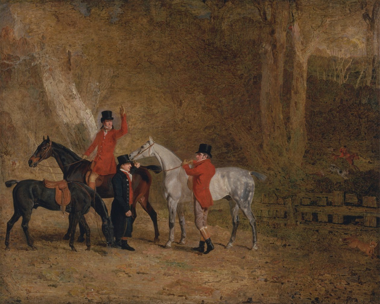 Scena di caccia alla volpe da Benjamin Marshall