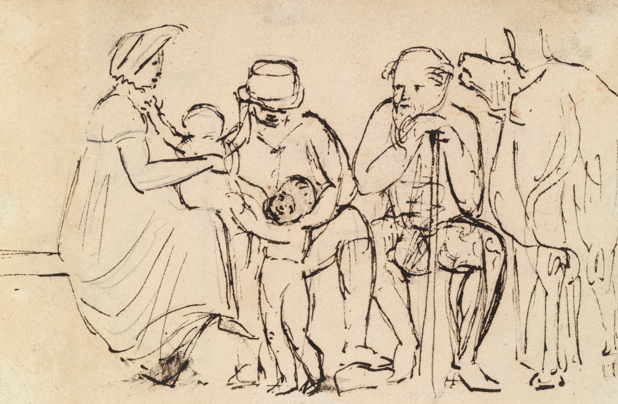 Studio di figure sedute da Benjamin Robert Haydon