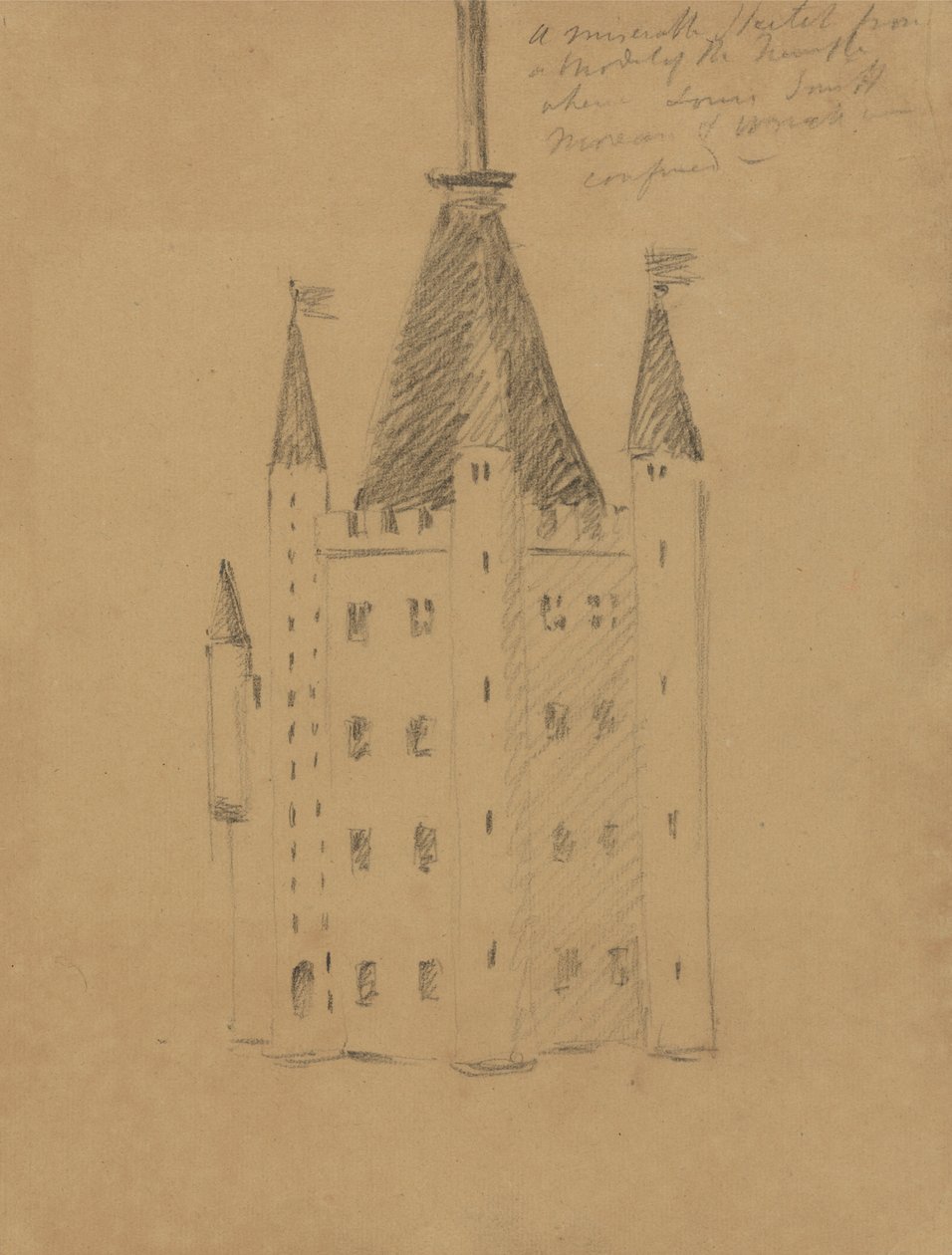 Studio di un castello da Benjamin Robert Haydon