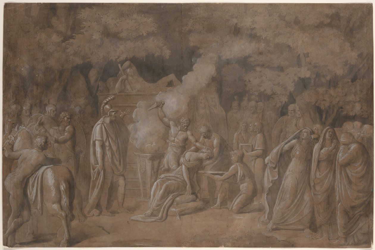 Morte di Ifigenia (?) da Benjamin West