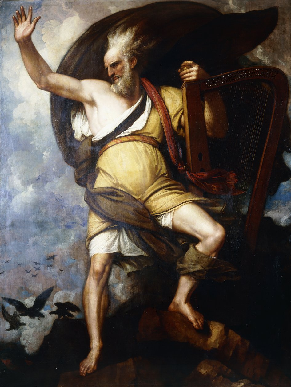 Il Bardo, 1809 da Benjamin West