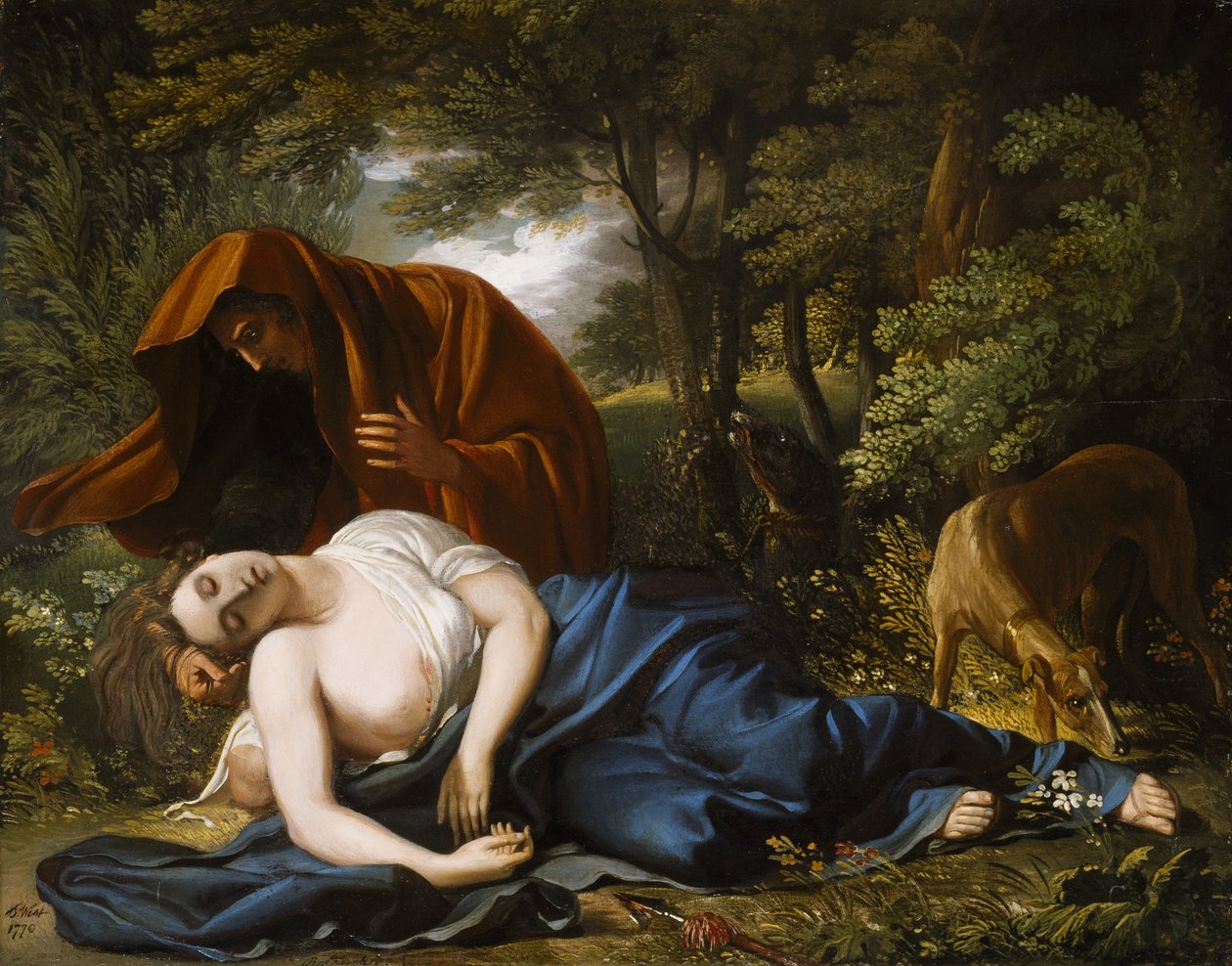 La morte di Procri (ritoccato) da Benjamin West