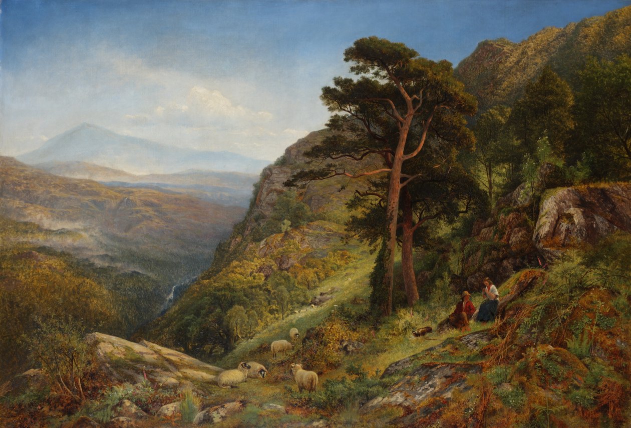 Sulle colline sopra Betws-y-Coed, Galles da Benjamin Williams Leader