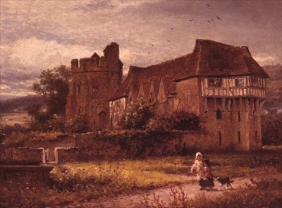 Castello di Stokesay, Shropshire da Benjamin Williams Leader