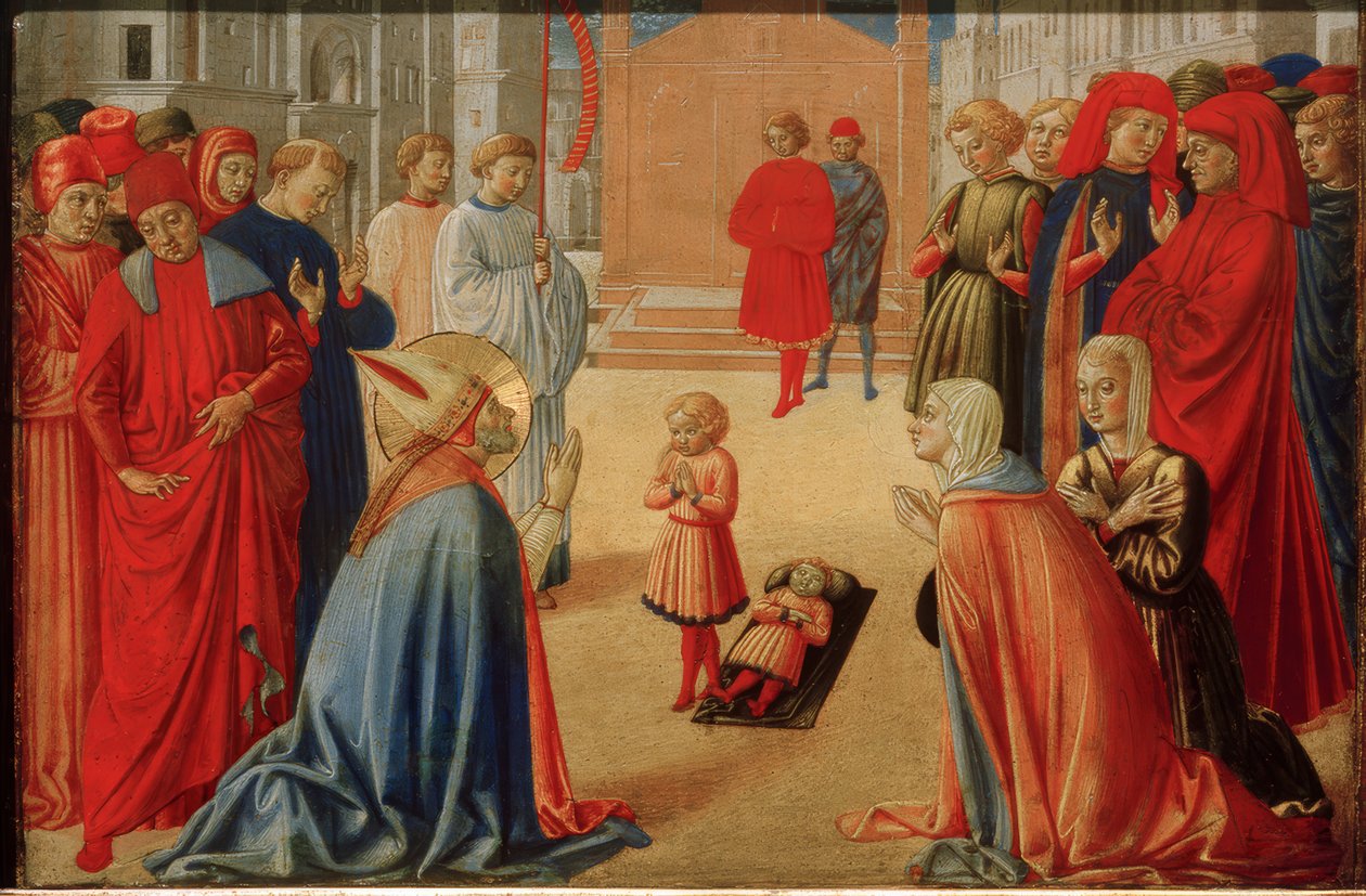San Zenobio resuscita un ragazzo morto da Benozzo Gozzoli