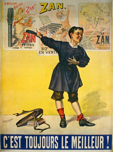 Poster pubblicitario per la liquirizia 