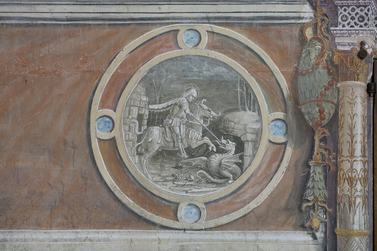 San Giorgio che uccide il drago da Bernadino Zenale