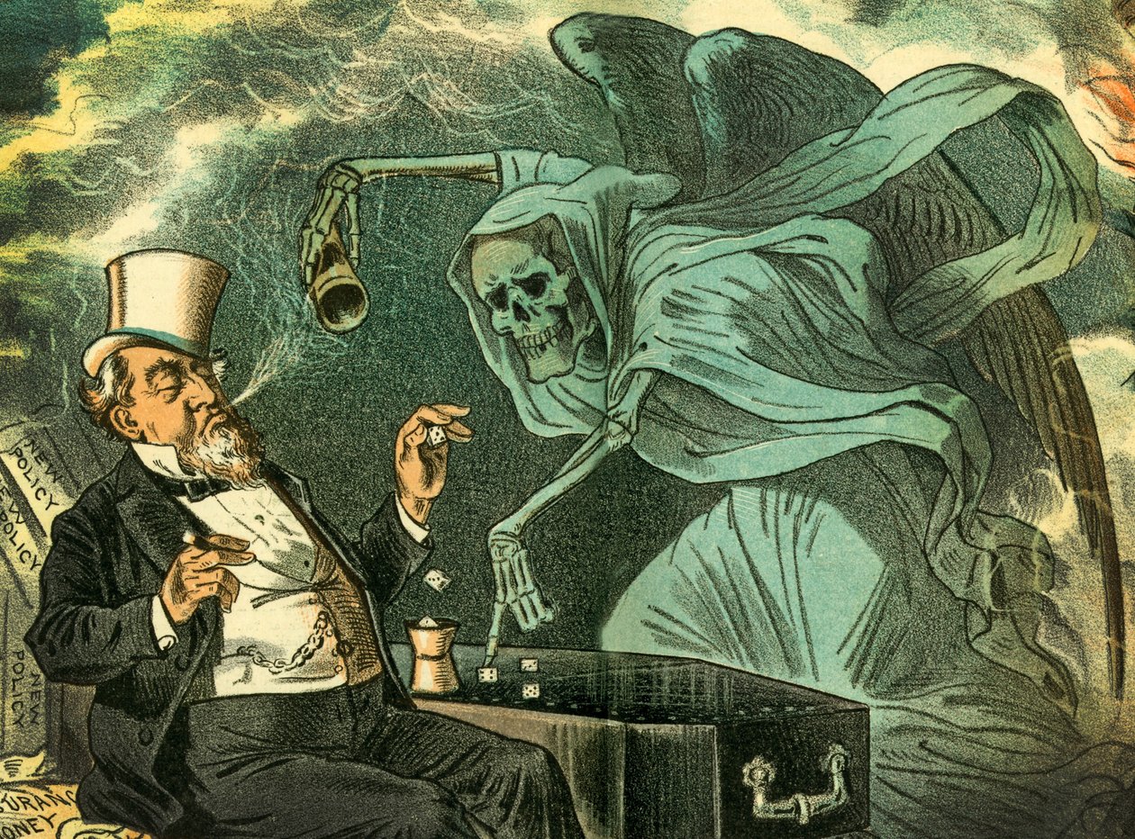 Giocare con la morte, 1883 da Bernard Gillam