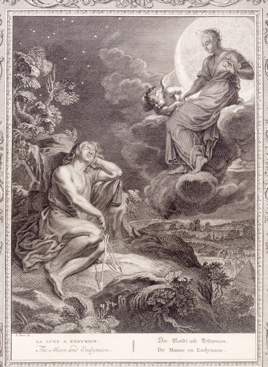 La Luna e Endimione, 1731 da Bernard Picart