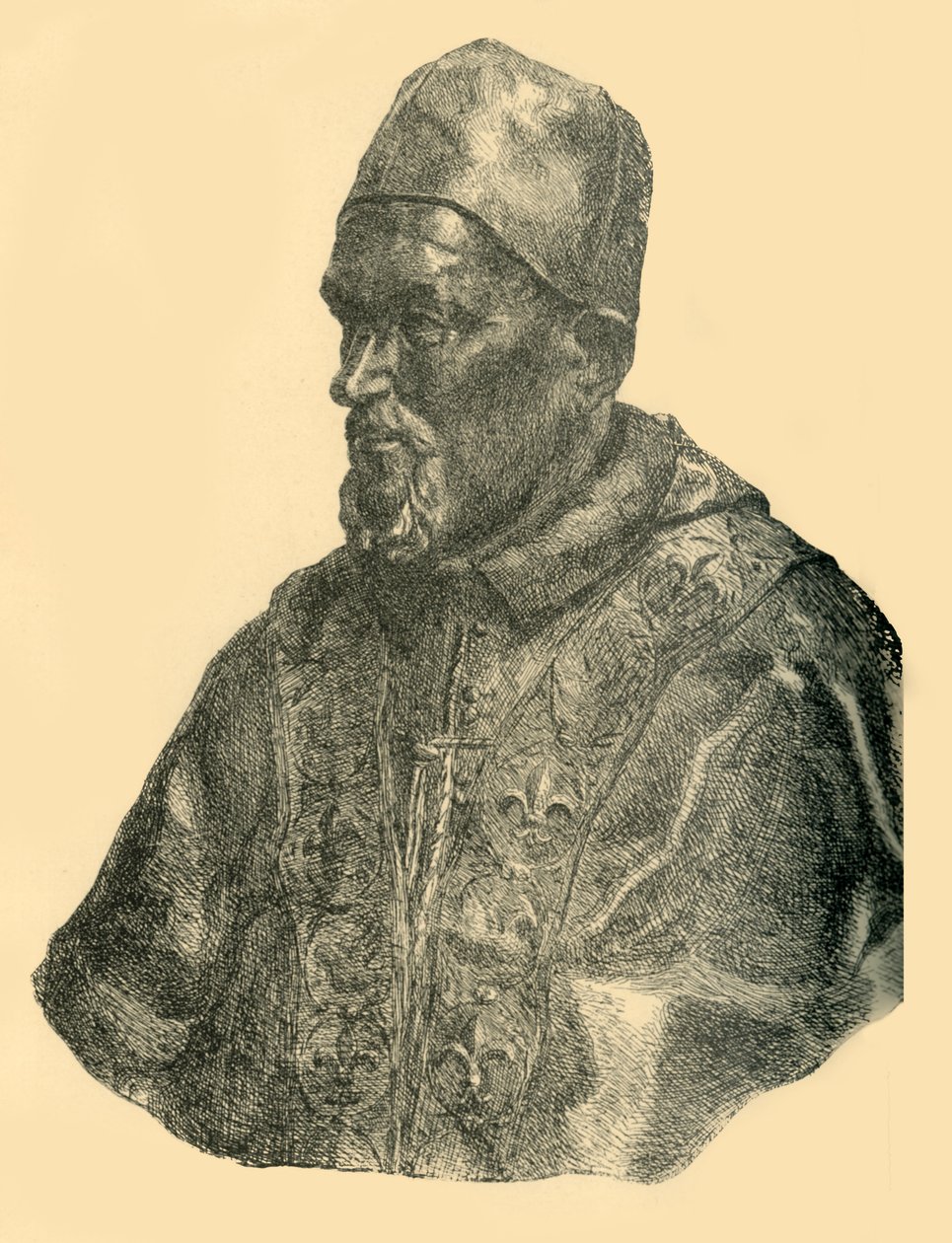 Busto di Papa Innocenzo X da Bernard Collier