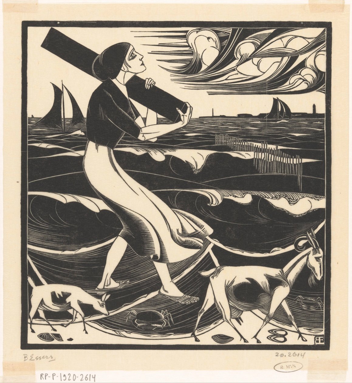 Spiaggia da Bernard Essers (signed by artist)