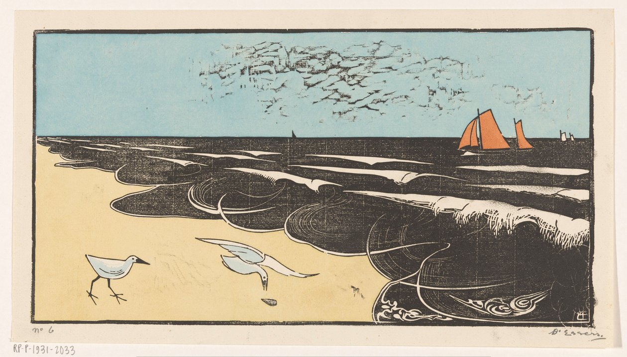Mare a Bergen da Bernard Essers (signed by artist)