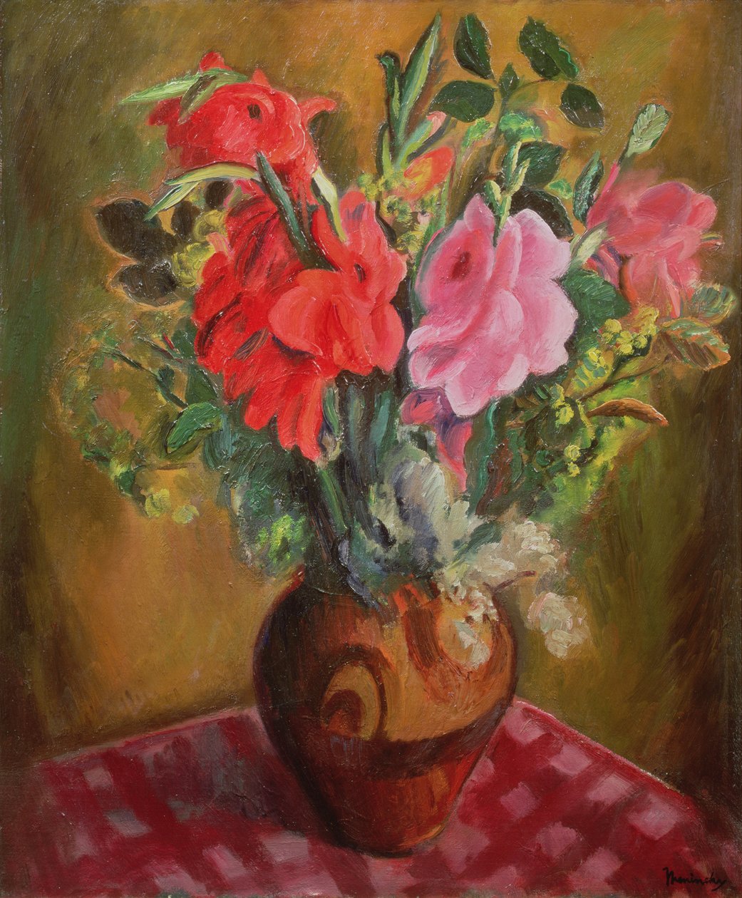 Natura morta con fiori da Bernard Meninsky