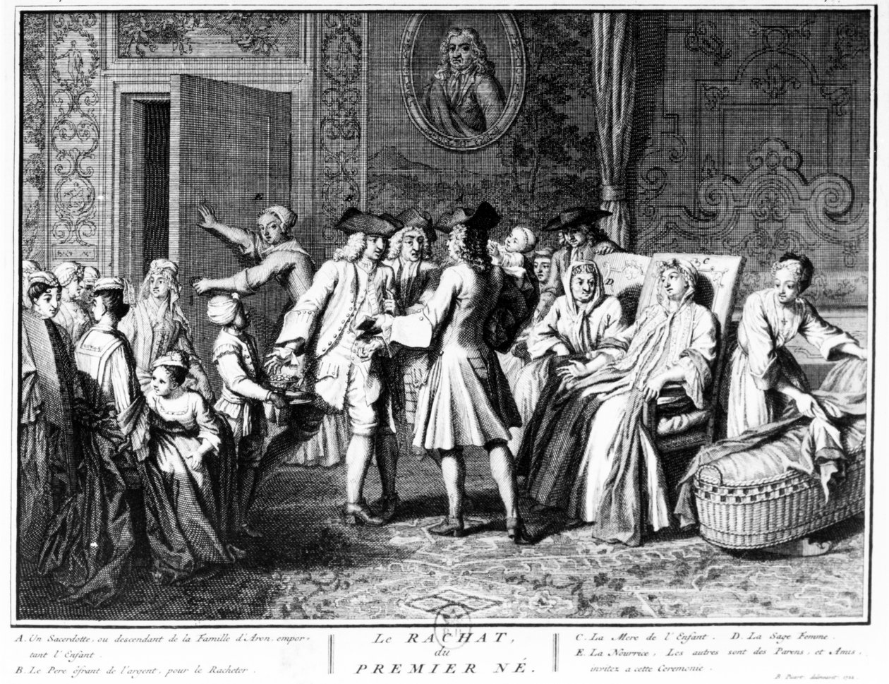 Redenzione del primogenito, 1725 da Bernard Picart