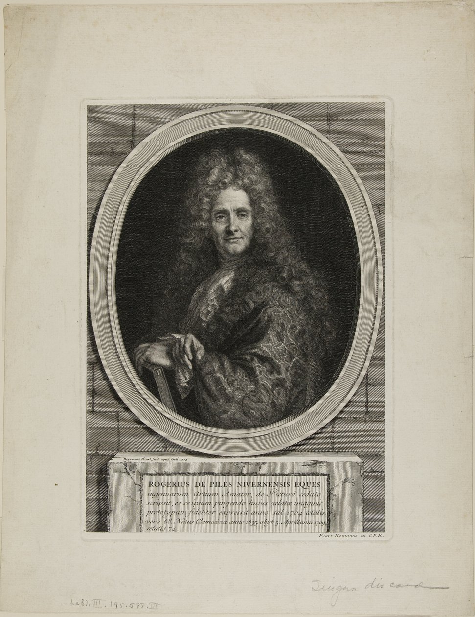 Roger de Piles da Bernard Picart