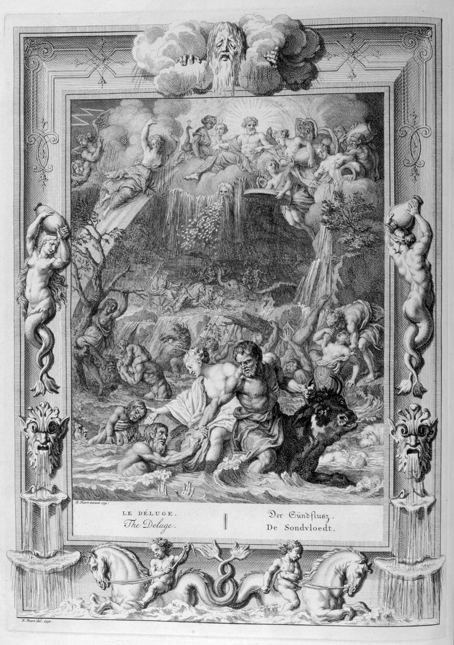 Il Diluvio (incisione) da Bernard Picart