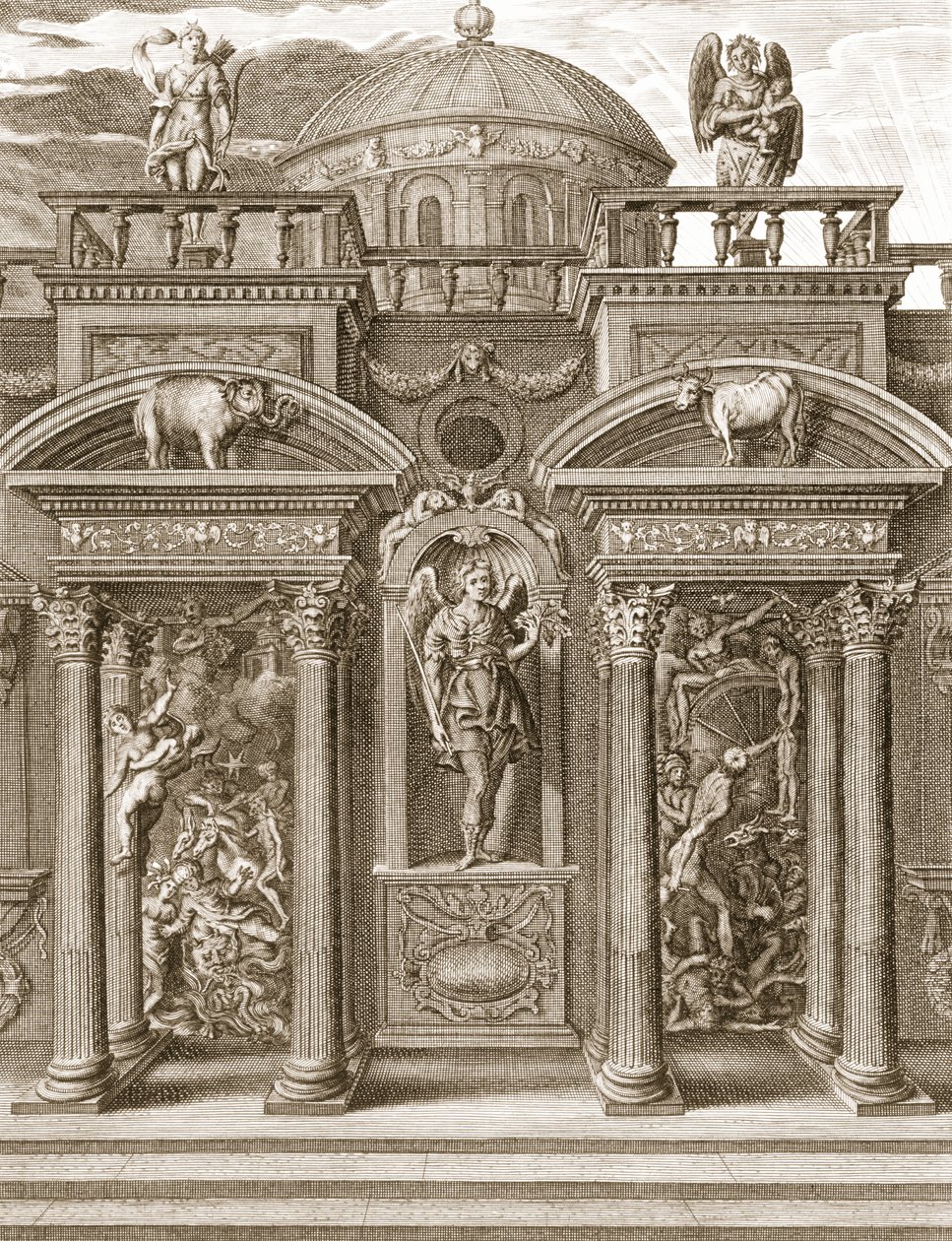 La Casa del Sonno, 1731 da Bernard Picart