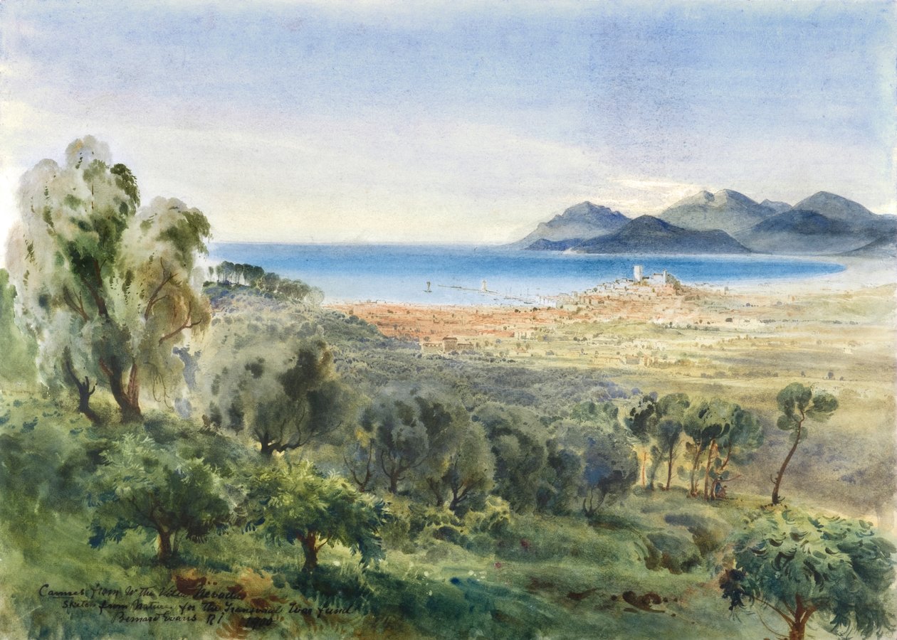 Cannes dalla Villa Nevada da Bernard Walter Evans