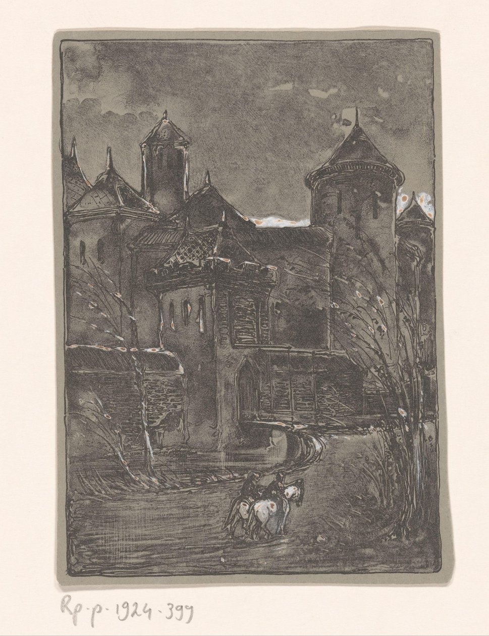 Castello con due cavalieri da Bernard Willem Wierink