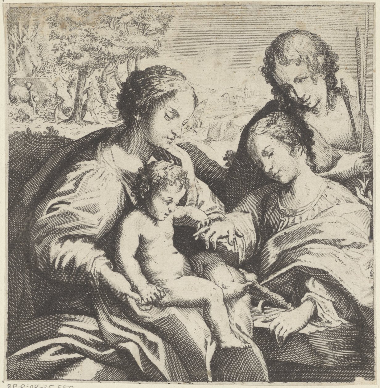 Il matrimonio mistico di Santa Caterina da Bernardino Capitelli
