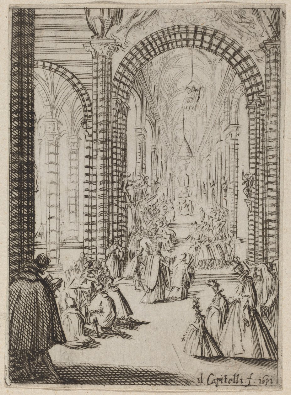 Interno di una Chiesa da Bernardino Capitelli