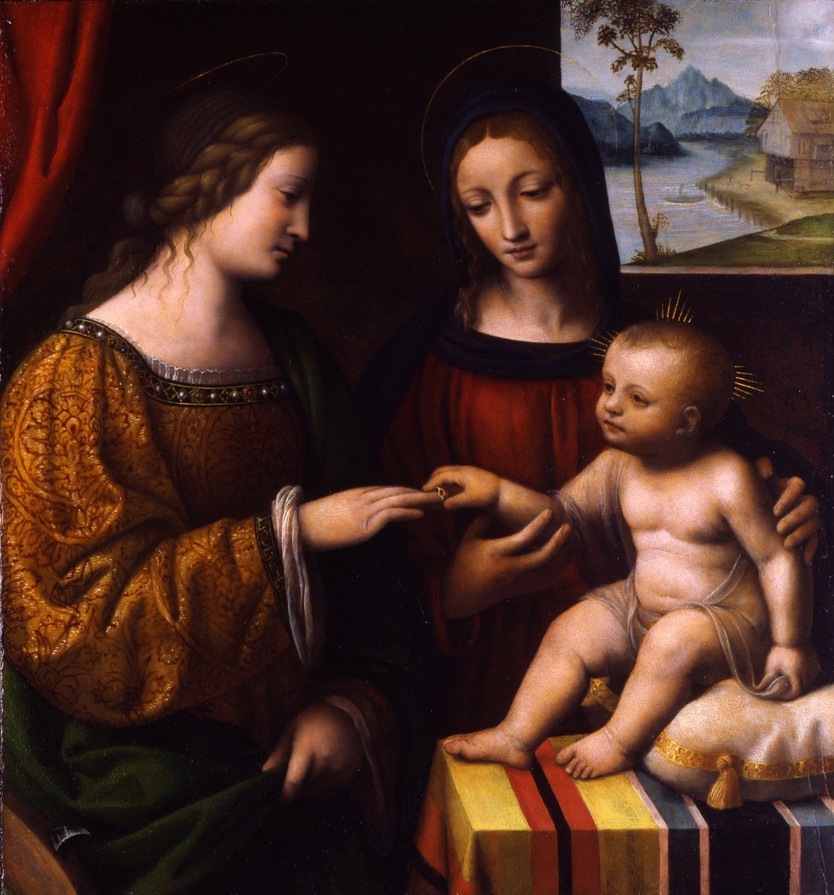 Il Matrimonio Mistico di Santa Caterina da Bernardino Luini